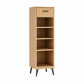 Schuhschrank mit Schublade Eichefarben Spanplatte rechteckig 40 x 35 x 140 cm