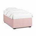 Polsterbett Einzelbett Rosa Polyester 90 x 200 cm