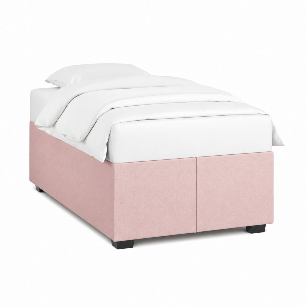Polsterbett Einzelbett Rosa Polyester 90 x 200 cm
